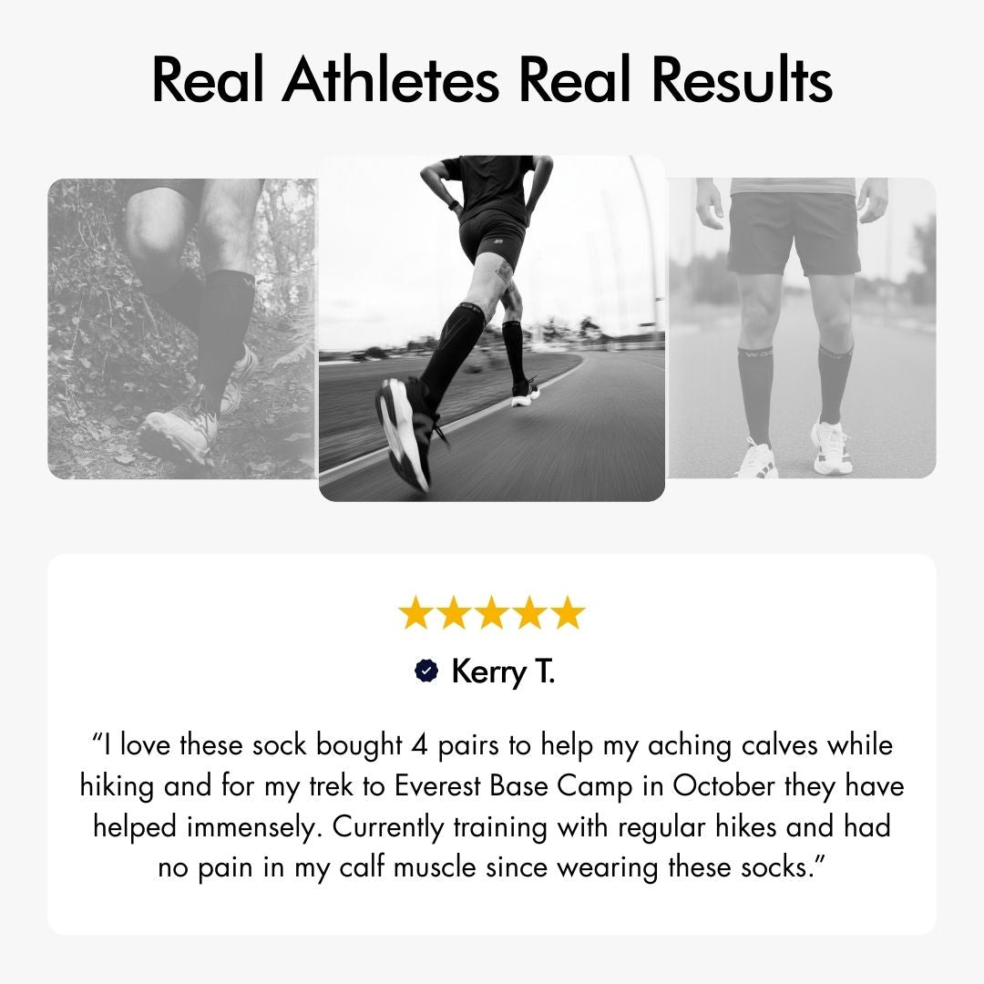 Black & Navy Performance Compression Socks