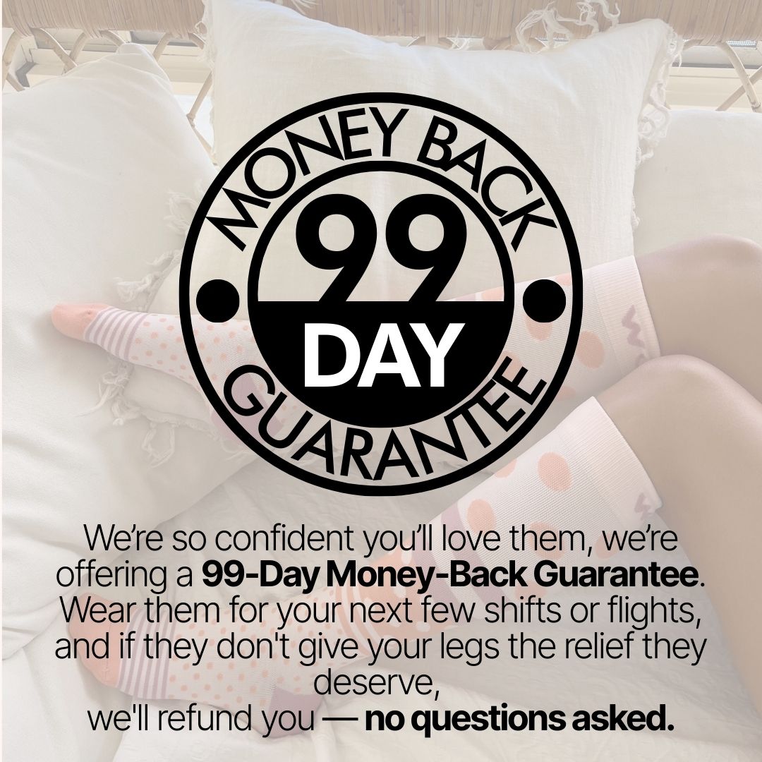 Polka Dots Bamboo Compression Socks